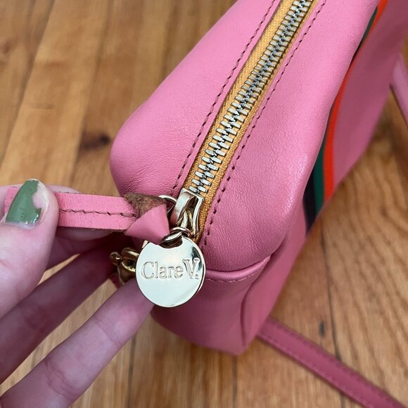 Clare V Midi Sac with Color Stripes - Picture 3 of 9